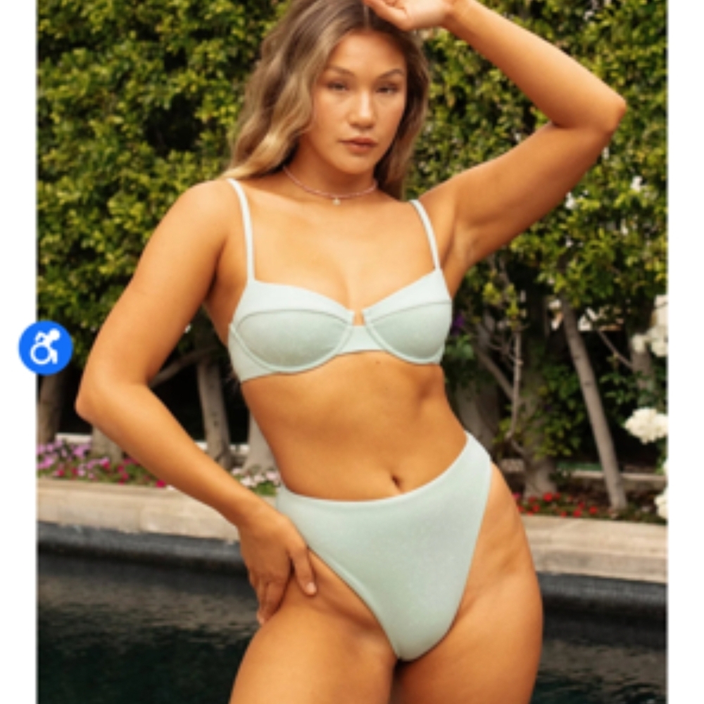 Dippin' Daisy's Light Green Bikini Top